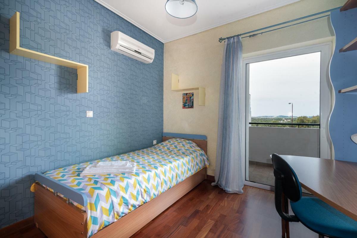 Penthouse 5 Min From Airport And Sea Appartamento Markópoulon Esterno foto